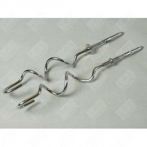 SET DI 2 GANCI IMPASTATORI IN ACCIAIO INOX ROBOT DA CUCINA E CUOCITUTTO - KW715332