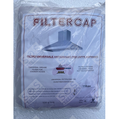 FILTRO UNIVERSALE ANTIGRASSO CAPPA ASPIRANTE - 50296053007, 9029792158