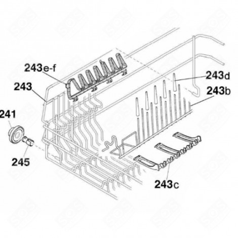 CESTELLO INFERIORE (CODICE 243) LAVASTOVIGLIE - 41046171