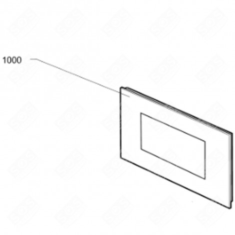 PORTA DEL MICROONDE (NUMERO DI RIFERIMENTO 1000) ORIGINALE FORNI A MICROONDE - 481010662901, C00444613