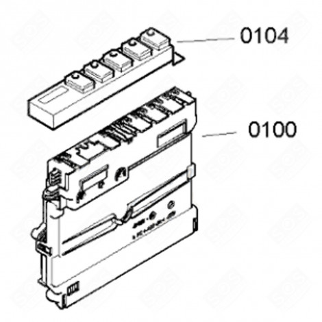 MODULO DI CONTROLLO ORIGINALE LAVASTOVIGLIE - 00642604