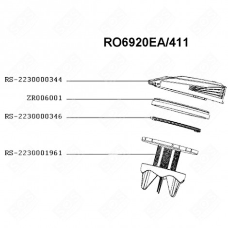 GRIGLIA SEPARATRICE (RS-2230001961) ASPIRAPOLVERE - RS-2230001961