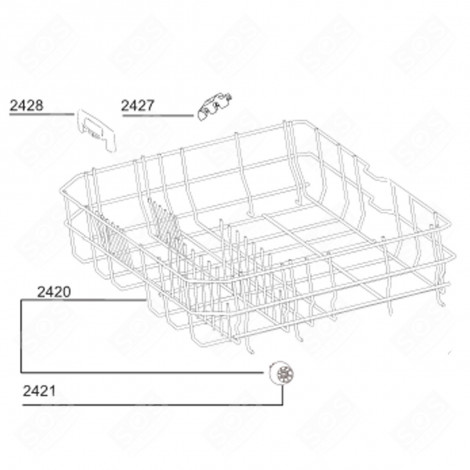 CESTELLO INFERIORE (CODICE 2420) LAVASTOVIGLIE - 1763400319