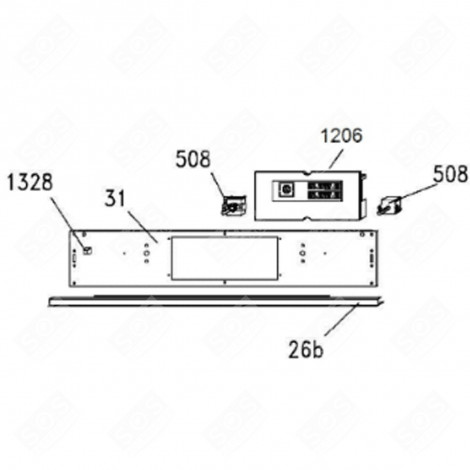 SCHEDA ELETTRONICA, MODULO DI POTENZA (RIF. 1206) FORNI, FORNELLI ELETTRICI E A GAS - 49033406