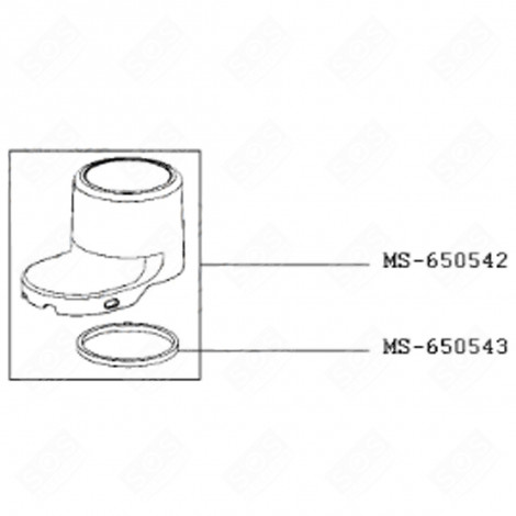 COPERCHIO TRITACARNE + GUARNIZIONE ROBOT DA CUCINA E CUOCITUTTO - MS-650542