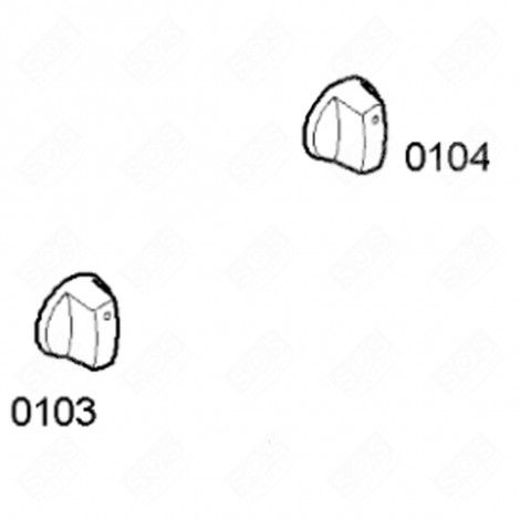 PULSANTE CODICE 103 E 104 FORNI, FORNELLI ELETTRICI E A GAS - 00422752