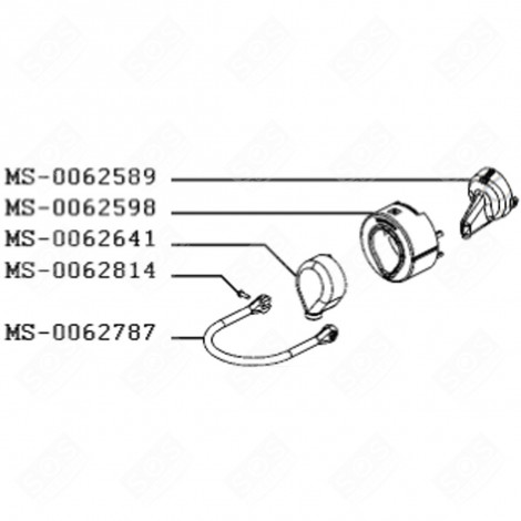 UGELLO DI SCARICO (CODICE MS-0062589) NESPRESSO PIXIE MACCHINA DA CAFFÃ, CAFFETTIERA - MS-0062589