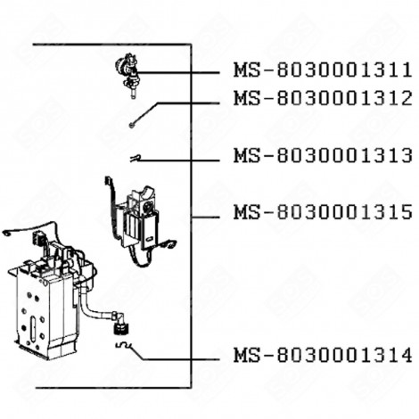 VALVOLA (CODICE MS-8030001311) MACCHINA DA CAFFÃ, CAFFETTIERA - MS-8030001311