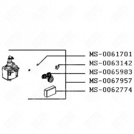 COPERTURA POMPA NESPRESSO PIXIE MACCHINA DA CAFFÃ, CAFFETTIERA - MS-0062774