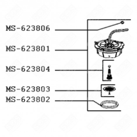 GRIGLIA + VITI (CODICE MS-623803) MACCHINA DA CAFFÃ, CAFFETTIERA - MS-623803