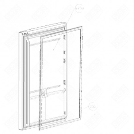 GUARNIZIONE PORTA FRIGORIFERO (CODICE 252) FRIGORIFERO, CONGELATORE - 5958271900