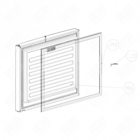 GUARNIZIONE DELLA PORTA DEL CONGELATORE (CODICE 251) FRIGORIFERO, CONGELATORE - 5958272000