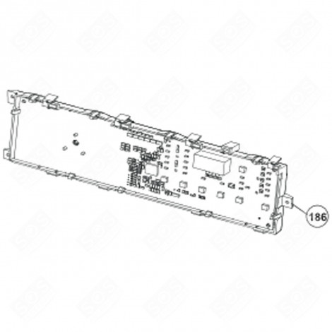 SCHEDA ELETTRONICA, MODULO DI POTENZA (CODICE 186) LAVATRICE - 2826920770