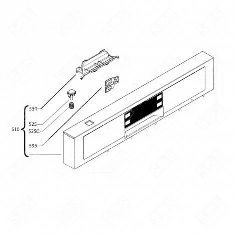 PANNELLO DI CONTROLLO (CODICE 510) LAVASTOVIGLIE - 1561527027