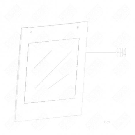 VETRO ESTERNO (RIFERIMENTO 884) 593X406,3 MM FORNI, FORNELLI ELETTRICI E A GAS - 210442344