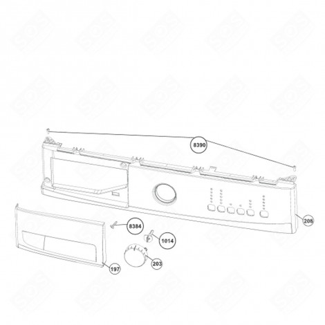 PANNELLO (CODICE 208) LAVATRICE - 2831229072