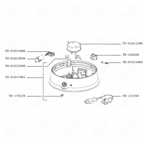 SUPPORTO (CODICE TS-01022600) GRILL, WOK E MACCHINA PER RACLETTE - TS-01022600