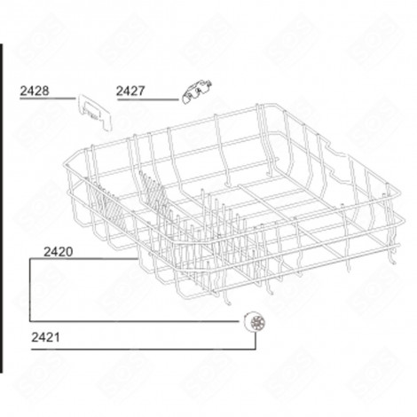 CESTELLO INFERIORE (CODICE 2420) LAVASTOVIGLIE - 1763400307