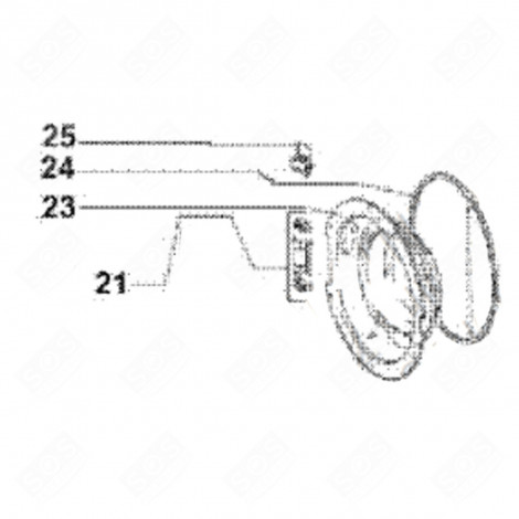 GUARNIZIONE DELLO SPORTELLO ASCIUGATRICE - 38966