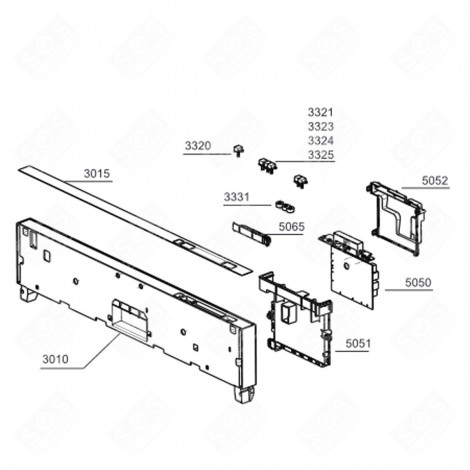 FASCIA ORIGINALE (RIFERIMENTO 3010) LAVASTOVIGLIE - 1780327800