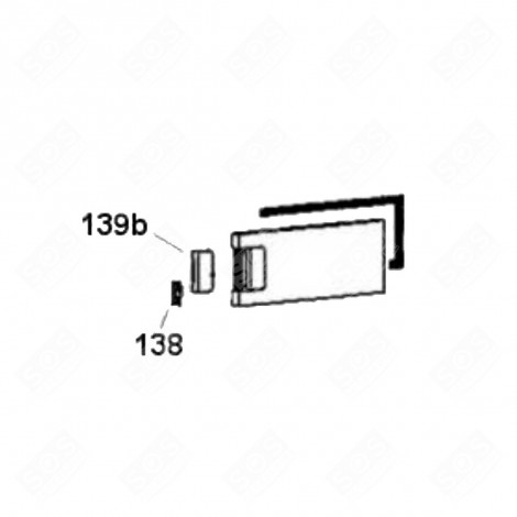 MOLLA DI CHIUSURA EVAPORATORE (CODICE 138) FRIGORIFERO, CONGELATORE - 49022659