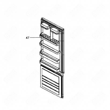 BALCONCINO / MENSOLA (CODICE 47) FRIGORIFERO, CONGELATORE - F990001A7, 46X5939