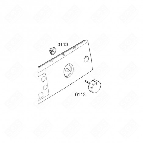 PULSANTE DI PROGRAMMAZIONE (CODICE 0113) ORIGINALE LAVATRICE - 00612661