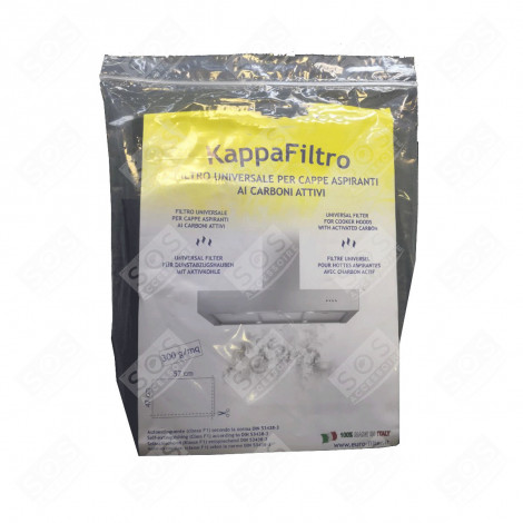 FILTRO UNIVERSALE CON CARBONE ATTIVO 57X47 CM CAPPA ASPIRANTE - FK023