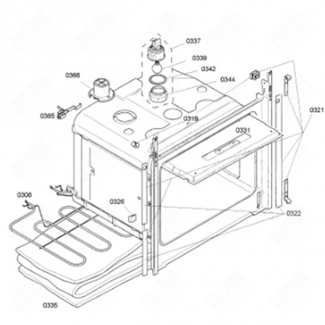 CHIUSURA CATALITICA ORIGINALE (CODICE 0331) FORNI, FORNELLI ELETTRICI E A GAS - 00470972