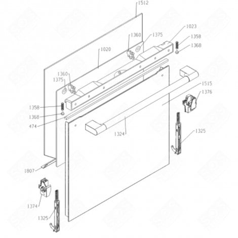 PORTA VETRO BIO FIX 6-171P COLLA 9005 (CODICE 1515) FORNI, FORNELLI ELETTRICI E A GAS - 693638