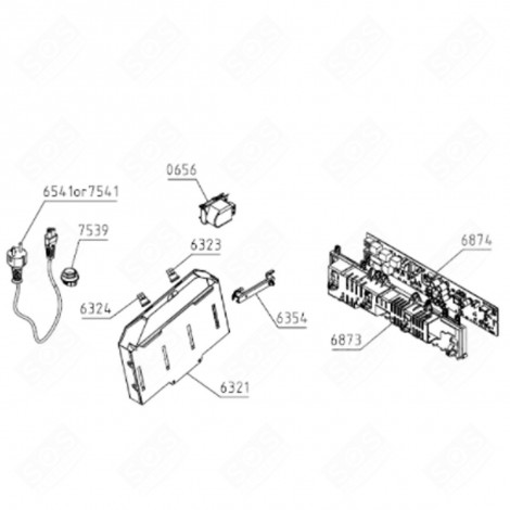 RESISTENZA 3000W 1F TD-75/85 (CODICE 6321) ASCIUGATRICE - 562796