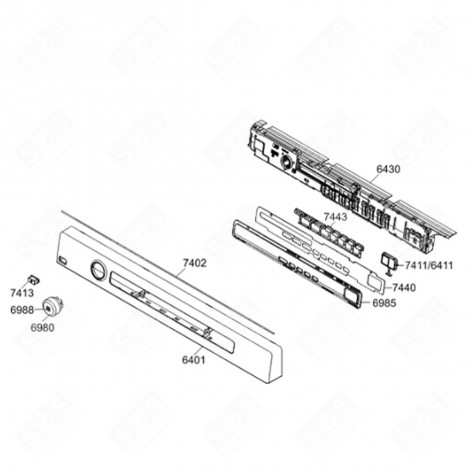 PIASTRA ELETTRONICA (CODICE 6430) ASCIUGATRICE - 442230