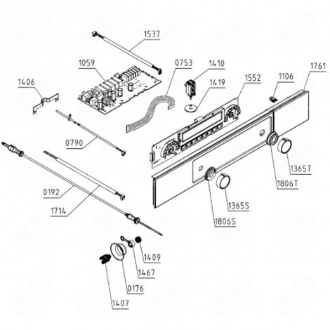 MODULO RELÈ F.V.6SA-SER ASKO V3 (CODICE 1059) FORNI, FORNELLI ELETTRICI E A GAS - 798117