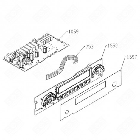 MODULO RELÈ (CODICE 1059) FORNI, FORNELLI ELETTRICI E A GAS - 557413