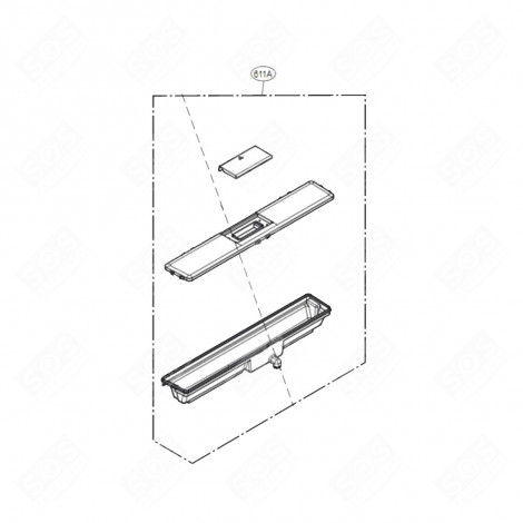 SERBATOIO D'ACQUA RIFERIMENTO 611A FRIGORIFERO, CONGELATORE - AJL74652002