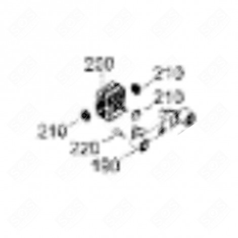 MOTORE DEL VENTILATORE SENZA ELICA (CODICE 200) FRIGORIFERO, CONGELATORE - 6118801