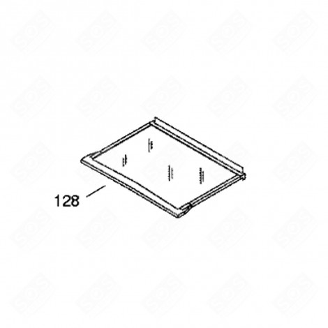 VETRO DEL CONTENITORE VERDURE (CODICE 128) FRIGORIFERO, CONGELATORE - 43X2489