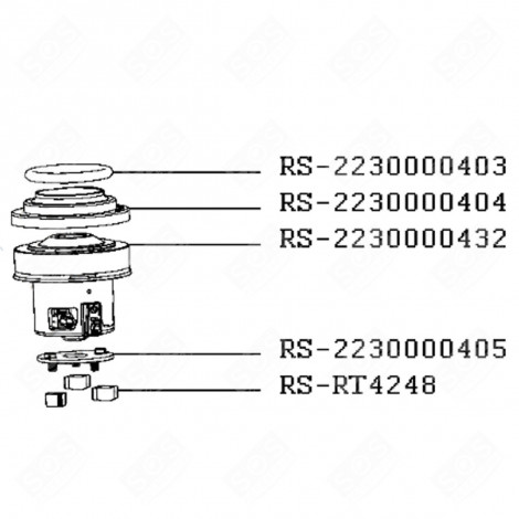 AMMORTIZZATORE POSTERIORE (N. DI RIF. RS-RT4248) ASPIRAPOLVERE - RS-RT4248