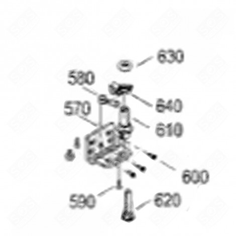 CERNIERA IN ACCIAIO (CODICE 640) FRIGORIFERO, CONGELATORE - 7043406