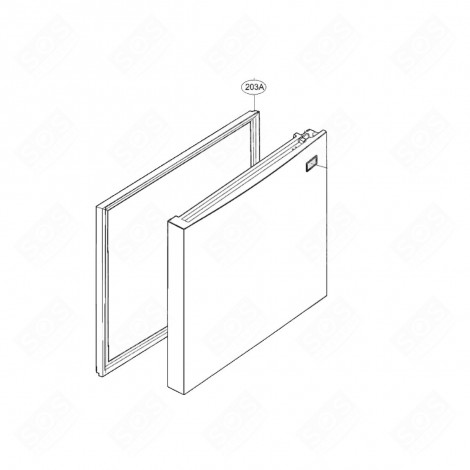 GUARNIZIONE (PARTE CONGELATORE) CODICE 203A FRIGORIFERO, CONGELATORE - ADX73270669