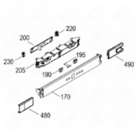 PIASTRA INTEGRALE (CODICE 200) FRIGORIFERO, CONGELATORE - 6146020