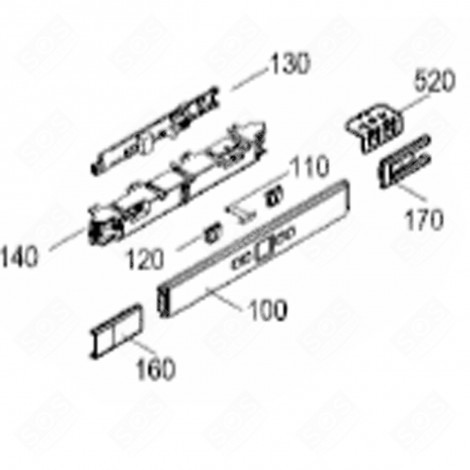 PIASTRA INTEGRALE (CODICE 130) FRIGORIFERO, CONGELATORE - 6146022