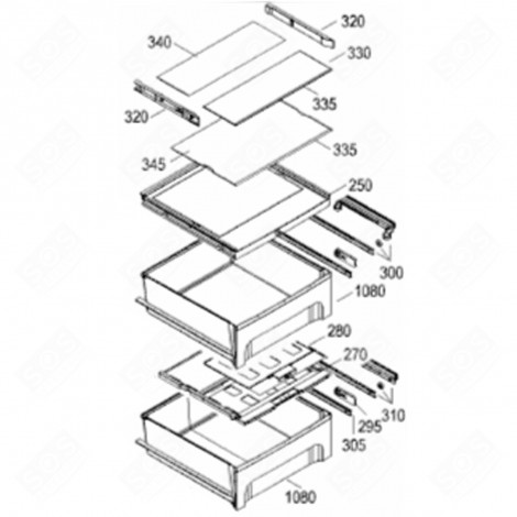 CASSETTO COMPARTIMENTO 0°C (CODICE 10810) FRIGORIFERO, CONGELATORE - 9290572