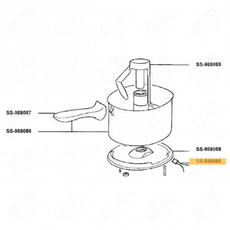 SENSORE DELLA TEMPERATURA (N. DI RIF. SS-988090) ROBOT DA CUCINA E CUOCITUTTO - SS-988090