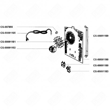 INTERRUTTORE (RIFERIMENTO CS-00091180) VARI PICCOLI ELETTRODOMESTICI - CS-00091180