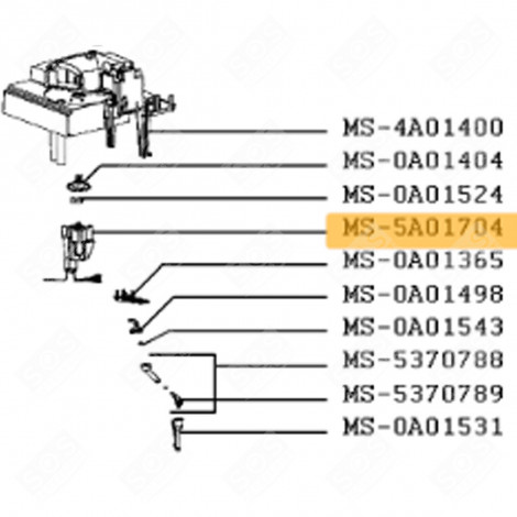 MOTORE (CODICE MS-5A01704) MACCHINA DA CAFFÃ, CAFFETTIERA - MS-5A01704