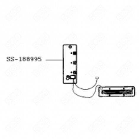 SCHEDA ELETTRONICA (CODICE DI RIFERIMENTO SS-188995) PIASTRA PER WAFFLE, TOSTAPANE - SS-188995