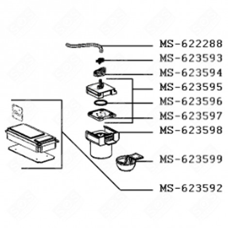 CONTENITORE (CODICE MS-623598) MACCHINA DA CAFFÃ, CAFFETTIERA - MS-623598