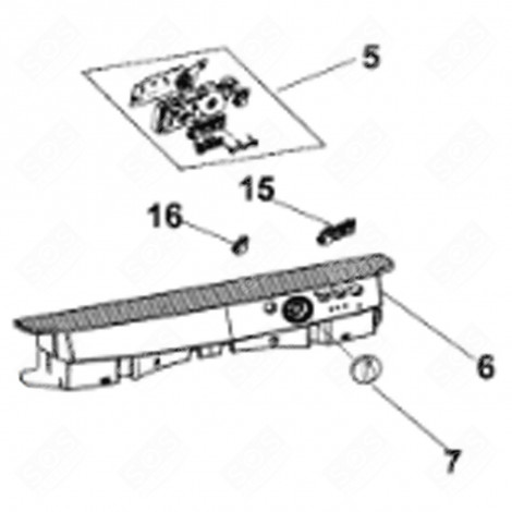 QUADRO DI COMANDO (RIFERIMENTO 6) LAVASTOVIGLIE - C00302710, 488000302710