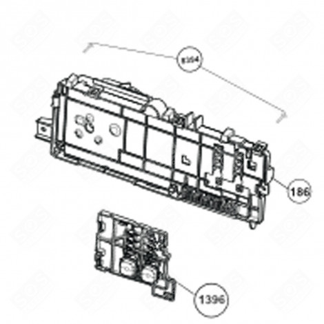 SCHEDA ELETTRONICA, MODULO DI POTENZA (CODICE 186) LAVATRICE - 2838790370